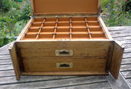 Interior of jewellery box